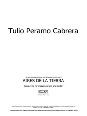 cover image of Aires de la tierra (1. Vegas de Vueltabajo; 2. Mar; 3. Luna de Guamá; 4. Salmodia; 5. Fiesta)